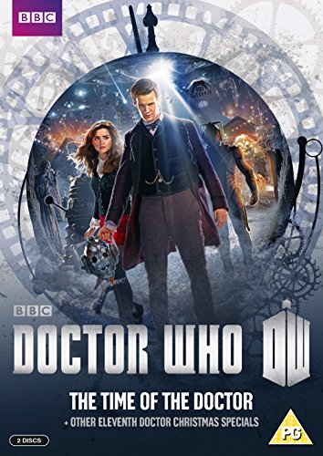 DVD cover for "Doctor Who - The Time Of The Doctor" featuring the Eleventh Doctor.