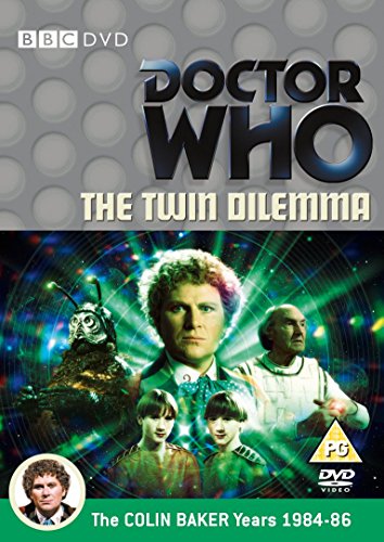 DVD cover for "Doctor Who: The Twin Dilemma" featuring characters from the show.