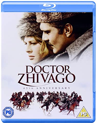 Doctor Zhivago" Blu-ray cover featuring a couple and cavalry scene.