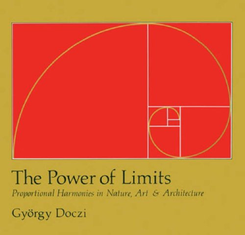 Red cover with golden spiral and squares, book title below.
