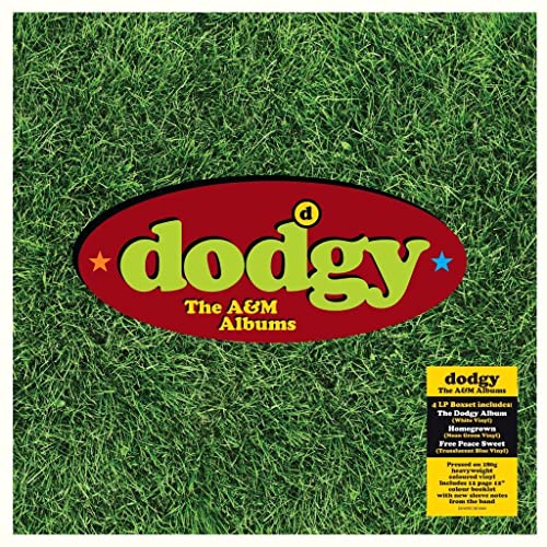 Dodgy The A&M Albums vinyl box set cover featuring a grass background and logo.