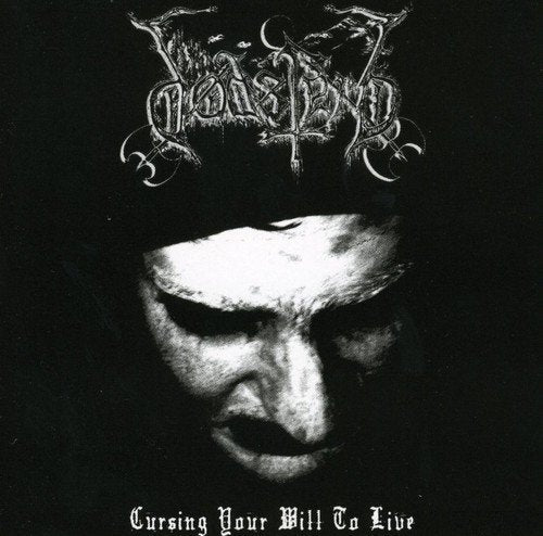 Black and white CD cover with distorted face and band logo.