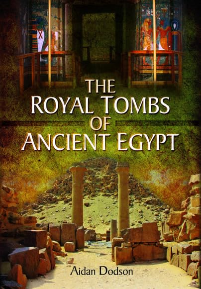 Book cover featuring ancient Egyptian tomb ruins with columns and hieroglyphic wall paintings.