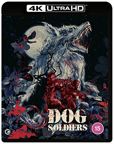 Dog Soldiers" Blu-ray cover featuring a snarling werewolf and soldiers.