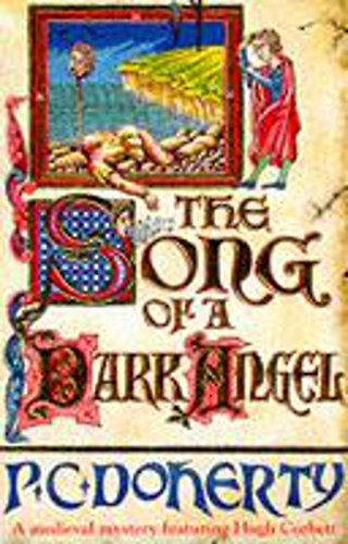 Book cover: illuminated letter, reclining figure, and red-clad person.