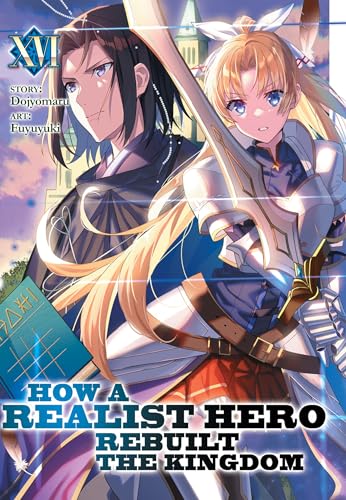 Anime-style illustration of a man and a blonde woman in armor holding a sword.