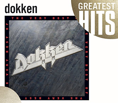 Dokken’s “The Very Best Of” CD cover with metallic logo and textured background.