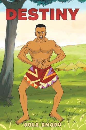 Book cover: illustrated muscular man in patterned shorts, outdoor scene.