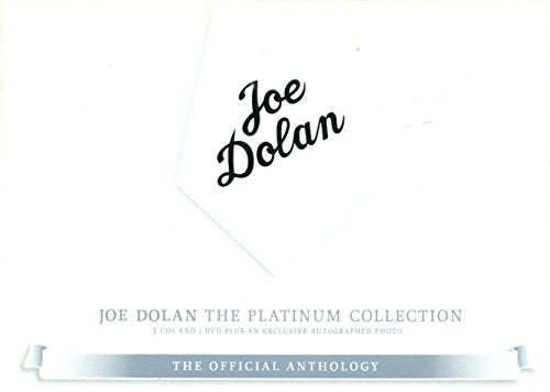 Joe Dolan’s “The Platinum Collection” CD packaging, white with silver text.