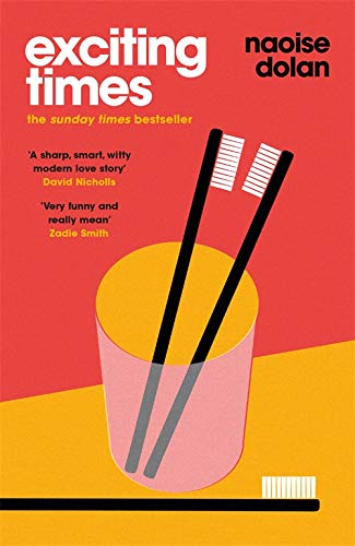 Book cover with red and yellow background featuring three toothbrushes in a glass.