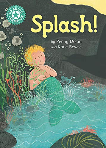 Book cover: a young mermaid swimming underwater amongst seaweed.