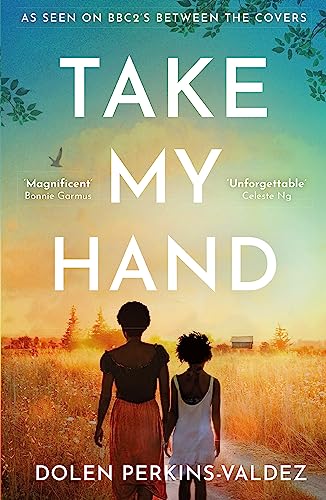 Book cover showing a woman and girl walking hand-in-hand through a sunlit field.
