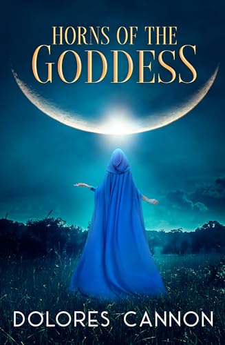 Book cover: hooded figure in a field under a crescent moon.
