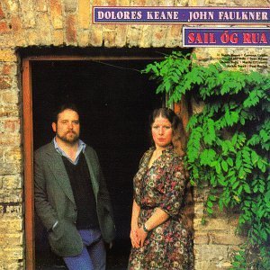 Dolores Keane and John Faulkner stand in a doorway, album cover.