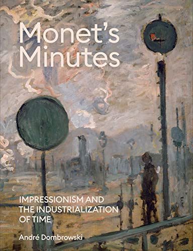 Book cover with impressionistic painting of a street scene and clocks.