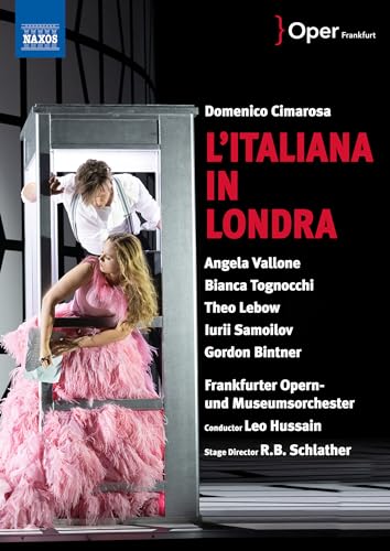 DVD cover for Domenico Cimarosa’s “L’italiana In Londra” opera performance.