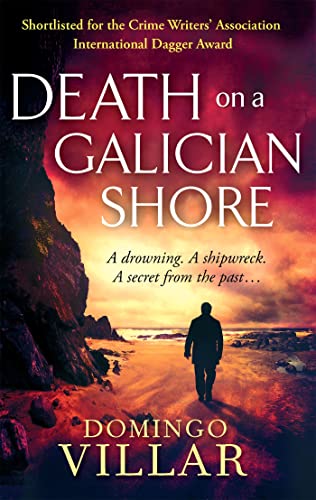 Book cover: silhouetted figure on a beach, dramatic sunset, red text.