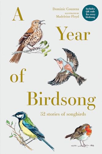 Book cover featuring watercolor illustrations of four different songbirds.