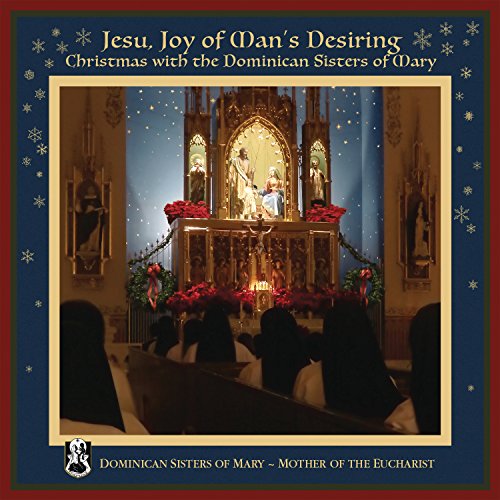 Alt text: "CD cover showing nuns in a chapel with a decorated altar and Christmas theme."