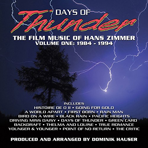 CD cover for “Days Of Thunder” film music by Hans Zimmer, stormy sky.