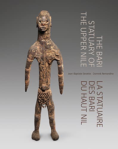 Book cover featuring a weathered, dark wooden Bari tribal statue.