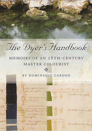 Book cover: "The Dyer's Handbook" with color swatches and script.