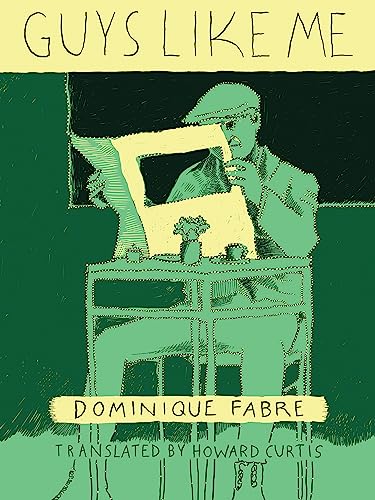 Book cover: illustrated man with a newspaper, green and yellow tones.