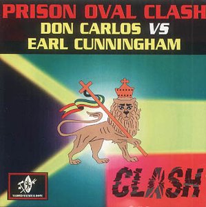 CD cover for “Don Carlos Vs. Earl Cunningham” featuring a lion and Rastafari colors.
