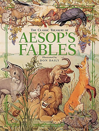 Book cover featuring illustrated animals from Aesop’s Fables.