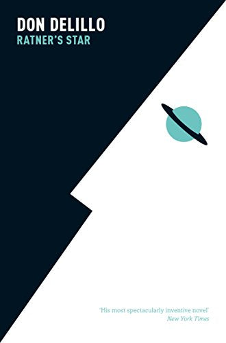 Book cover for Ratner's Star by Don DeLillo featuring a stylized planet icon.