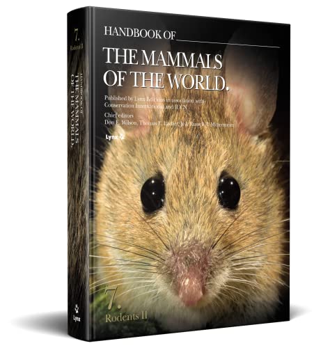 Book cover featuring a close-up of a rodent, titled "Handbook of the Mammals of the World.