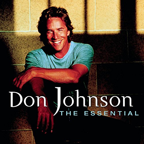 Don Johnson album cover featuring a smiling man in a teal shirt.
