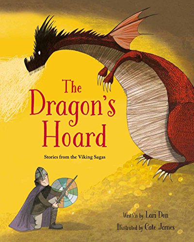 Book cover: red dragon over gold, with a Viking warrior below.