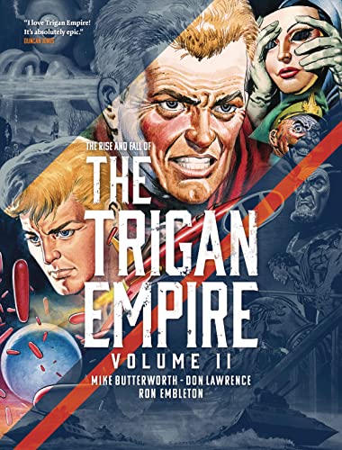 Comic book cover art featuring multiple characters and the title The Trigan Empire.