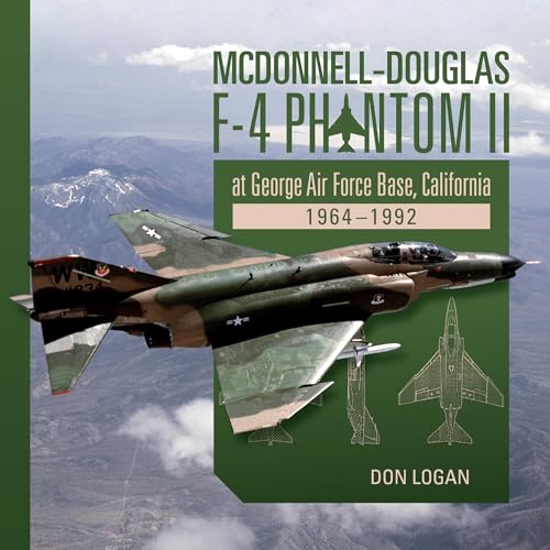 F-4 Phantom II fighter jet over mountains, book cover illustration.