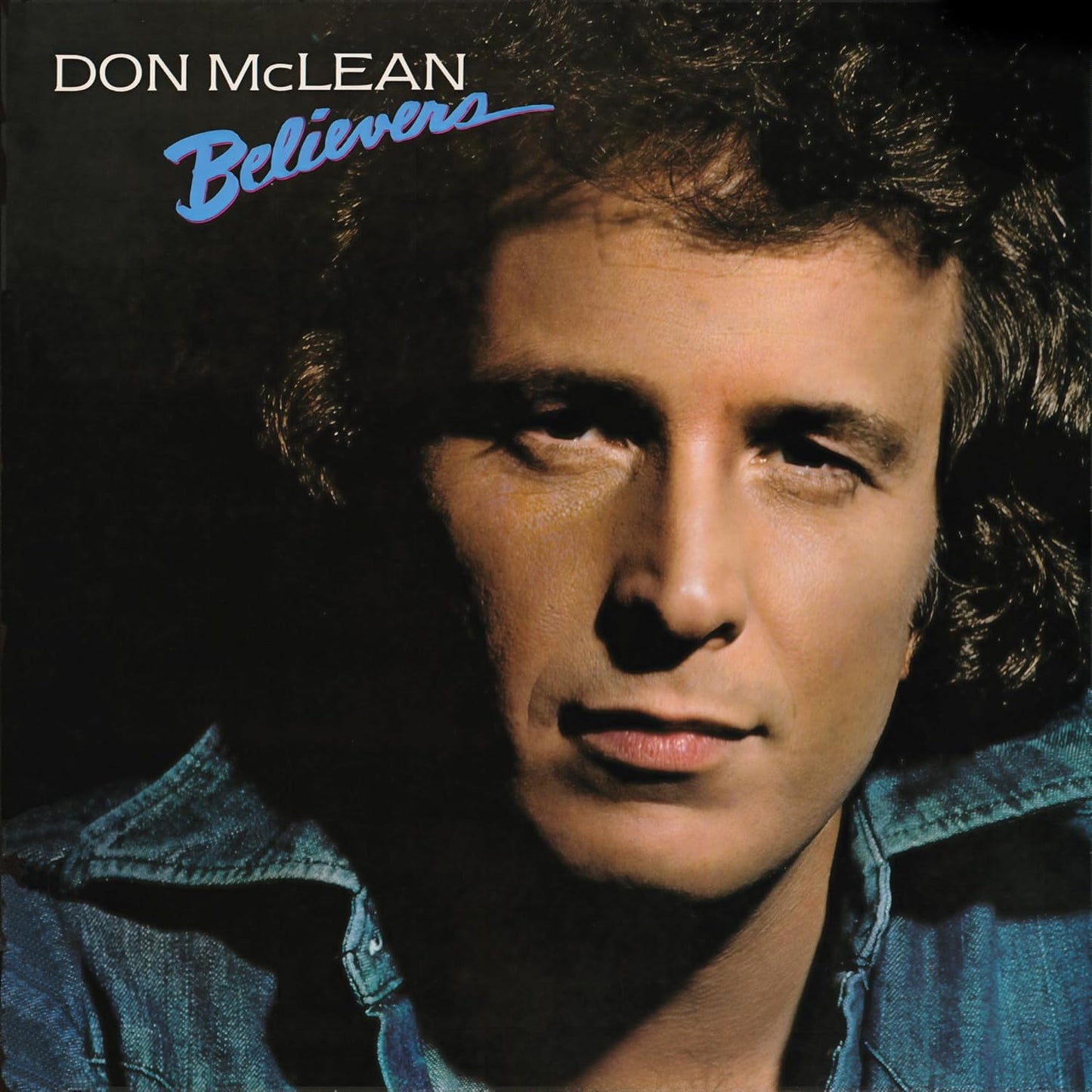 Don McLean’s “Believers” album cover, portrait of the singer in denim.