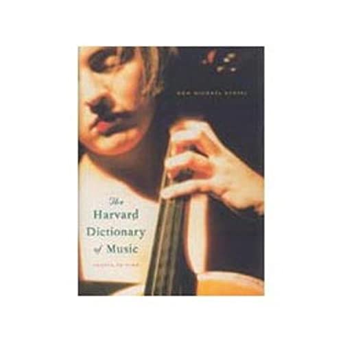 Cover of The Harvard Dictionary of Music featuring a person playing a cello.