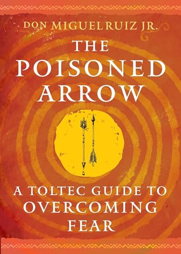 Book cover with orange spiral background, two arrows, and white text title and author.