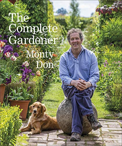 Book cover featuring Monty Don with a dog in a lush garden.