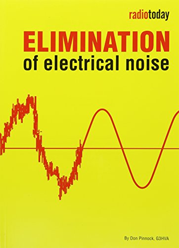 Yellow book cover with red waveform graphic, titled "Elimination of Electrical Noise.
