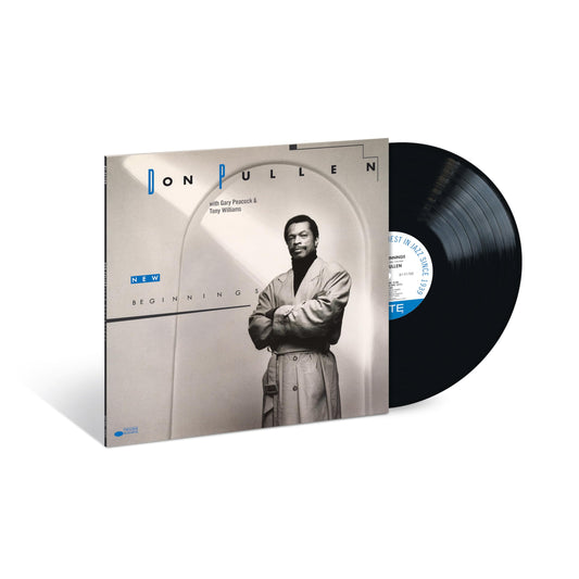 Vinyl record of Don Pullen’s “New Beginnings” with portrait cover art.