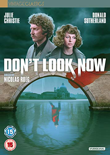 DVD cover for "Don't Look Now" featuring a couple and Venetian scenery.