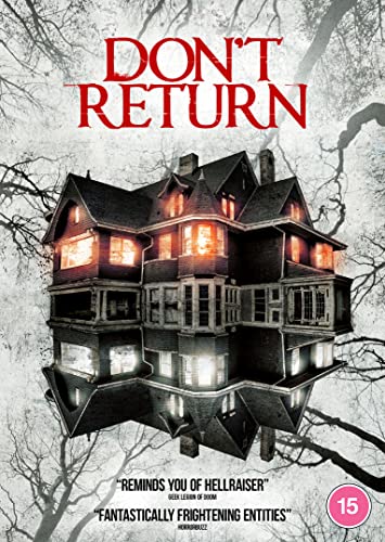 DVD cover for horror film "Don't Return" featuring a distorted house.