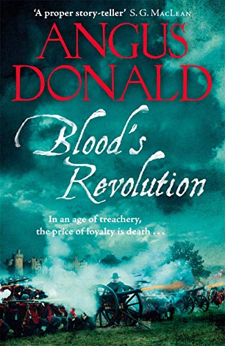 Book cover: "Blood's Revolution" depicts a battlefield with soldiers and cannons.