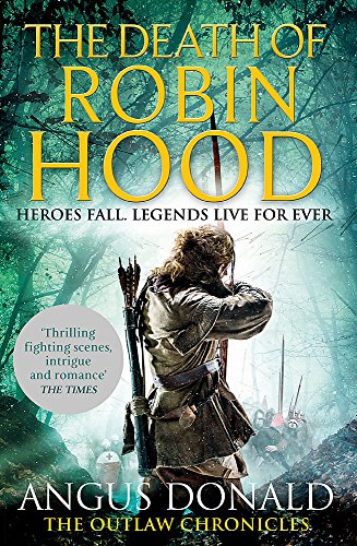 Book cover depicting Robin Hood with bow and arrow in a forest.