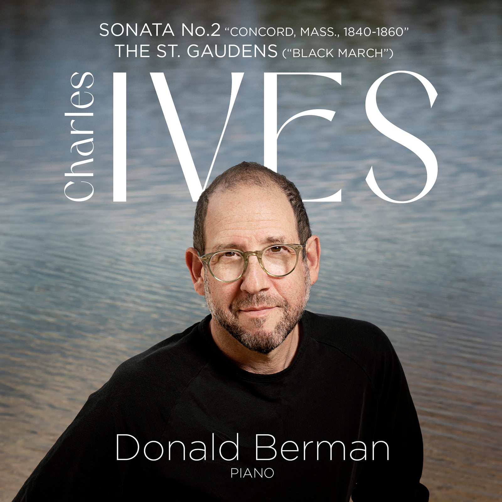 CD cover featuring pianist Donald Berman and composer Charles Ives’ name.