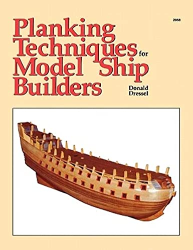 Book cover: “Planking Techniques for Model Ship Builders” with ship hull image.