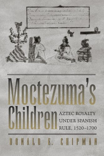 Book cover: historical illustration of Aztec figures and title text.