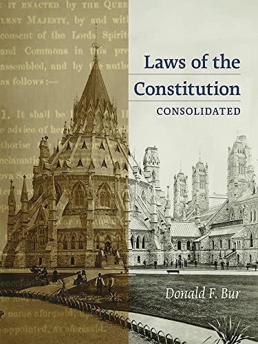 Book cover: “Laws of the Constitution” with Parliament Hill image.
