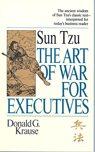 Book cover: "Sun Tzu: The Art of War for Executives" with illustration.
